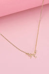 JOSSLYN by Wall to Wall - MINI GOLD BOW CHARM NECKLACE