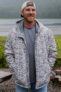 BURLEBO - Puffer Jacket - Classic Deer Camo