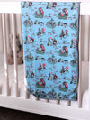 BURLEBO Swaddle - Cowboy Up - Blue