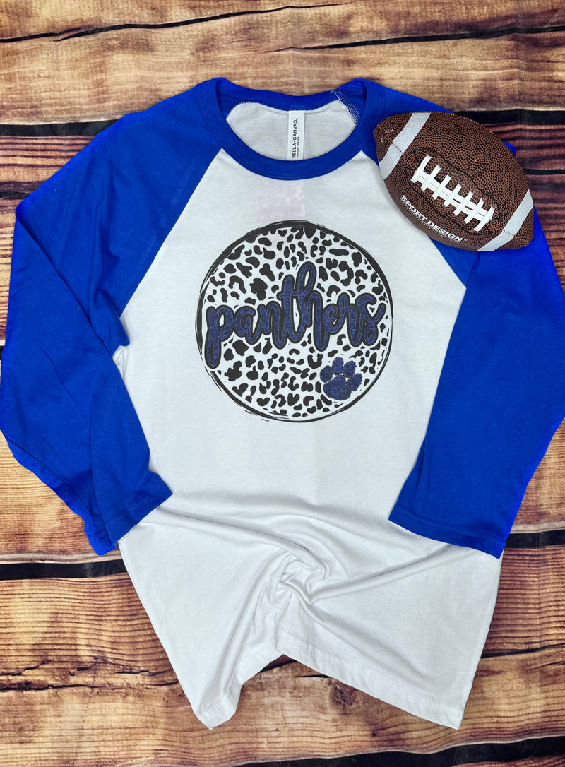 Leopard Panthers Raglan Tee