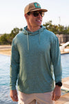 BURLEBO Green Speckled Performance Hoodie