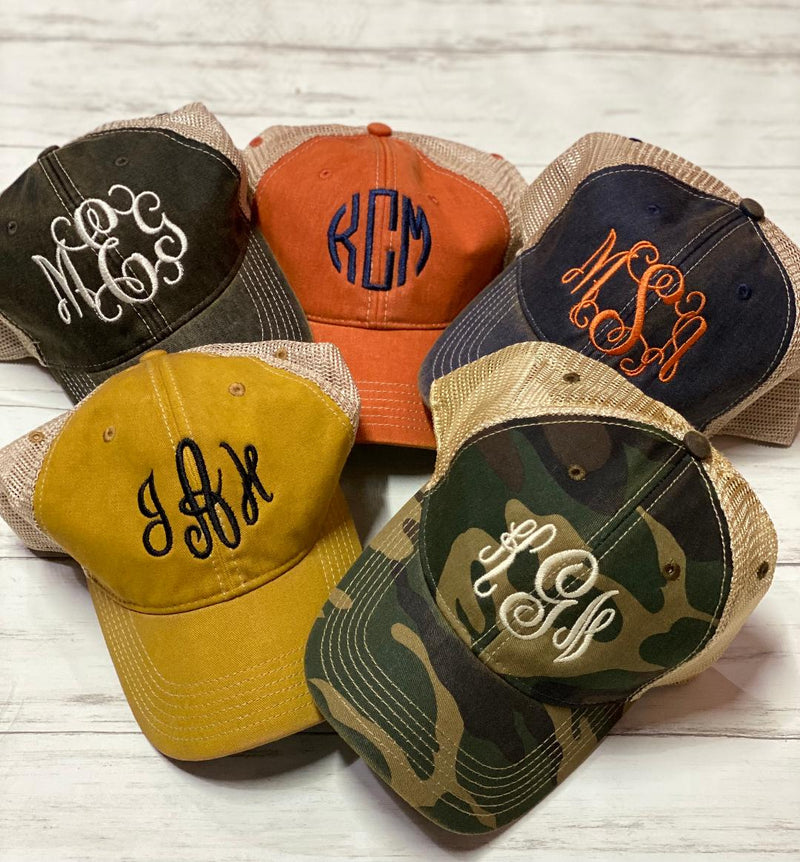 Monogrammed Trucker Hat