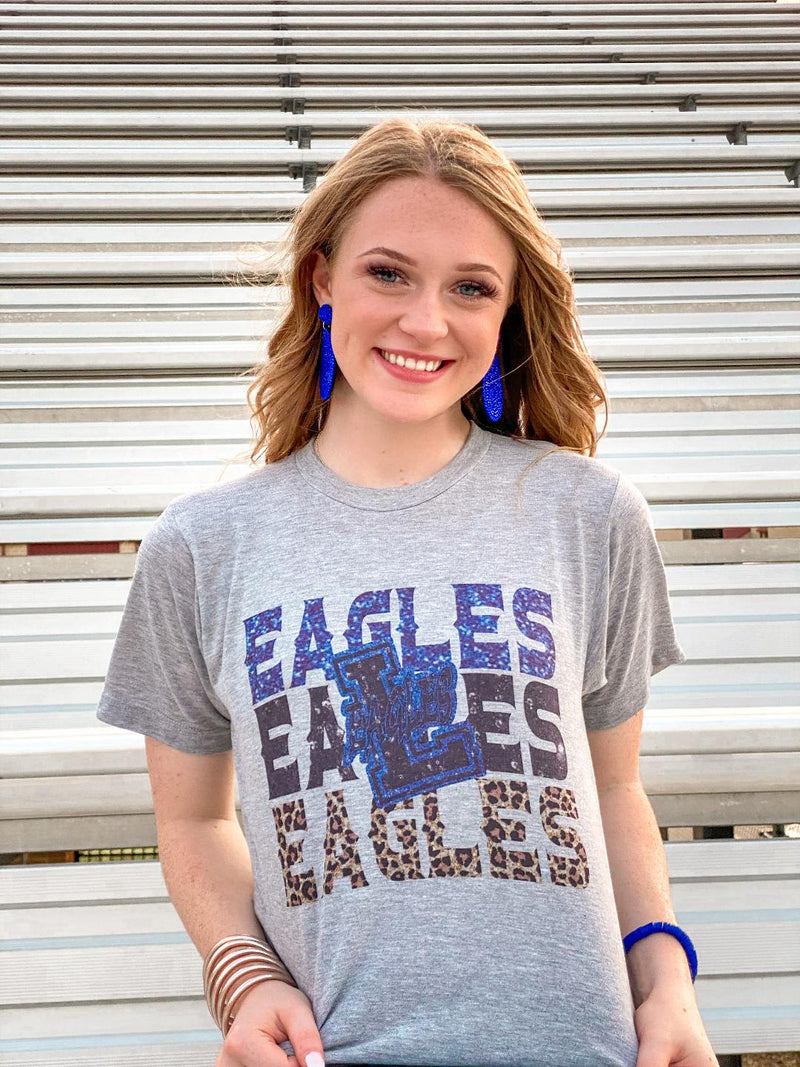 Lindale Eagles Glitter Sublimation Tee