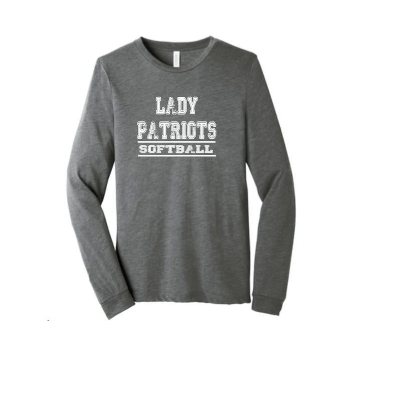 Lady Patriots Bella Canvas Long Sleeve - Heather Gray